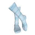thumbnail image 4 of Xecao Light Blue Marble Print Calf Socks Seamless Toe, Knee High Long Socks, Sports Socks Trouser Socks for Women and Men-One Size, 4 of 8