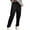 Black, variant on XBASW Women's Waffle Sweatpants for Spring Fall Jogger Sports Pants Loose Straight Trousers for Womens S -XXL