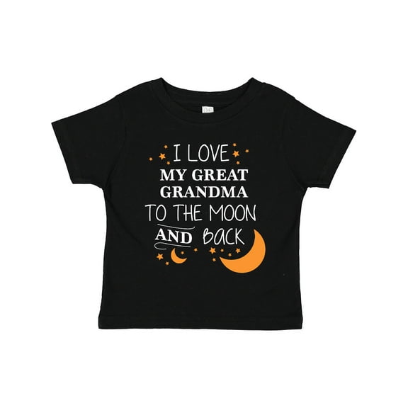 Inktastic I Love My Great Grandma to the Moon and Back Boys or Girls Toddler T-Shirt