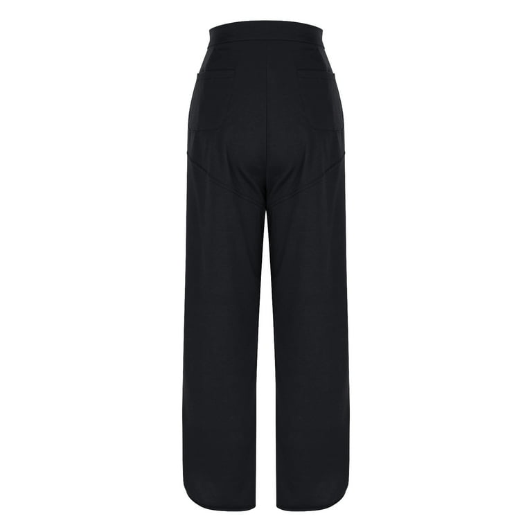 cFmduc Capri Pants for Women Wide Leg Sweatpants Casual Baggy Mid