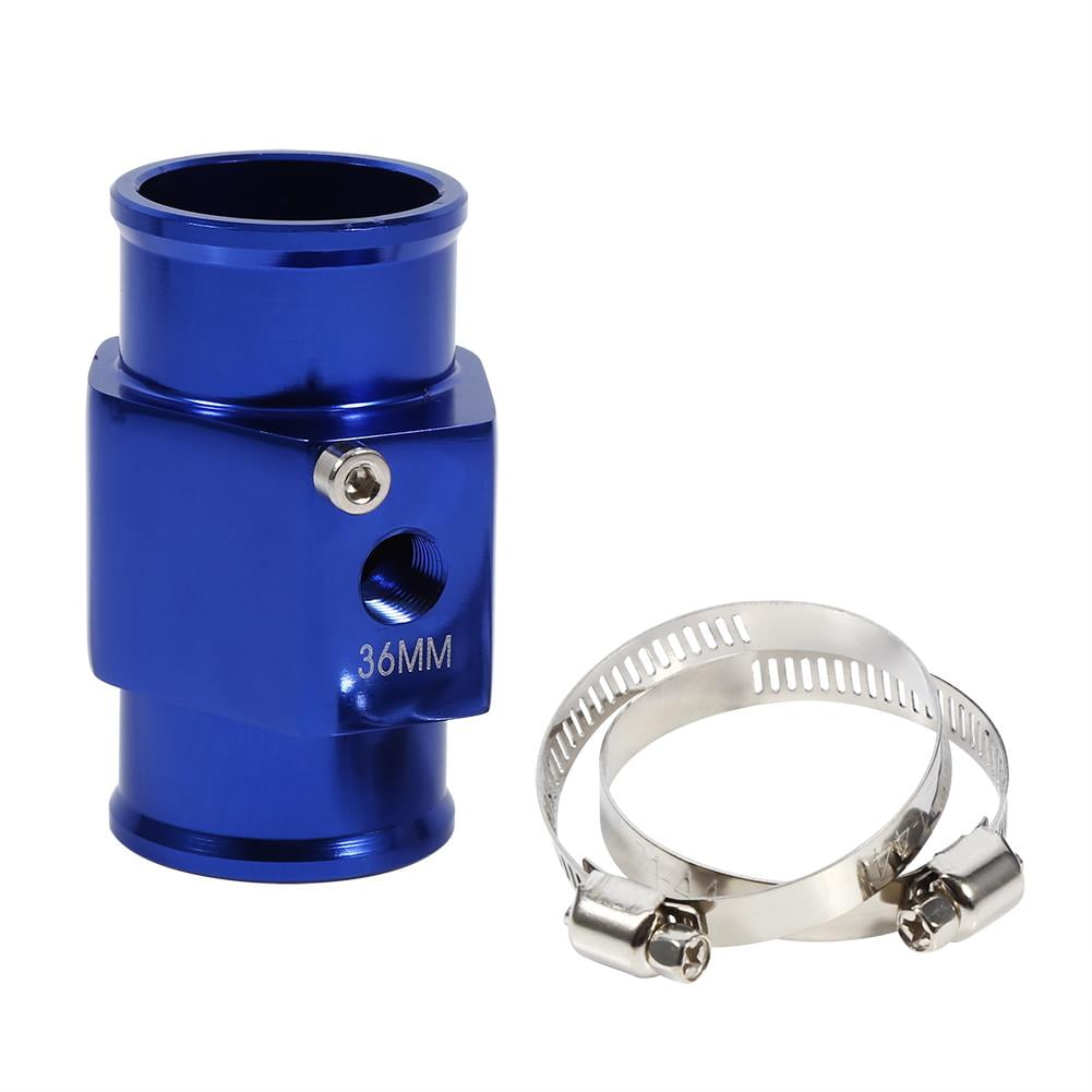 Water Temperature Joint Pipe 36mm Blue Water Temperature Joint Pipe Temp Sensor Gauge Radiator Hose Adapter