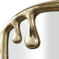 thumbnail image 4 of DecMode 36" x 43" Gold Drip Abstract Wall Mirror with Melting Designed Frame, 4 of 13