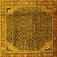 thumbnail image 1 of Ahgly Company Indoor Square Persian Yellow Traditional Area Rugs, 8' Square, 1 of 4