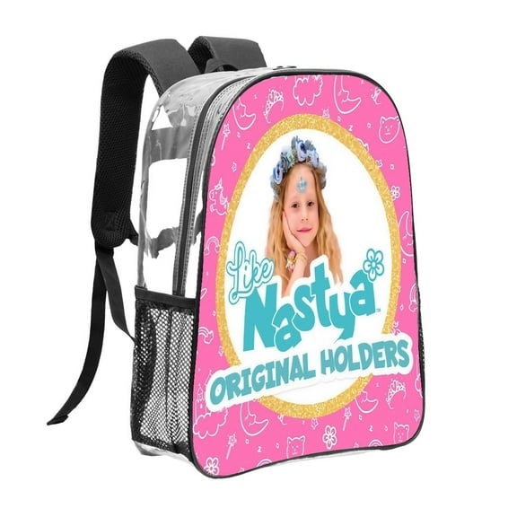Clear Backpack for Like Nastya Heavy Duty for School Work Women Men Transparent backpack Bookbag Stadium Approved See Through Backpack