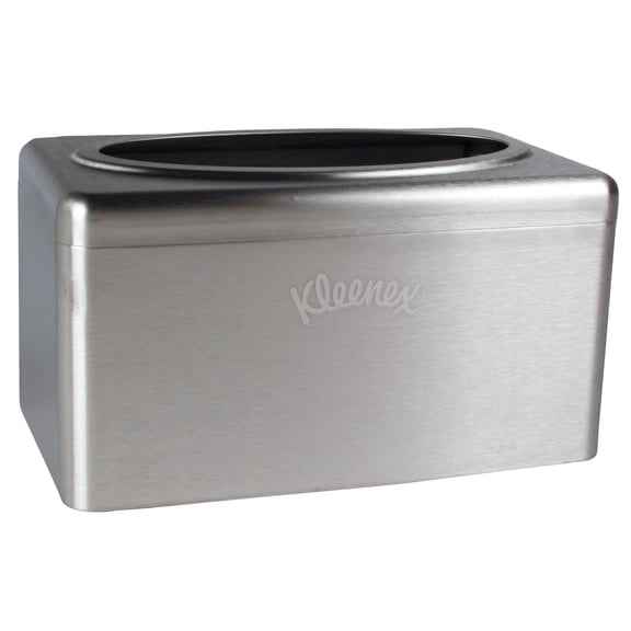 Kleenex Stainless Steel Countertop Box Towel Cover 09924), for Kleenex POP-UP Box Hand Towels, 2 per Case