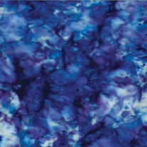 Cotton Batik Iris Blue Mottled Hand-Dyed Mottles Bali Batiks Cotton Fabric by the Yard (839-40-Iris)