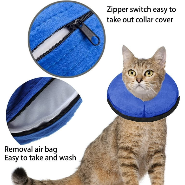 Soft Dog Cone Collar for Large Medium Small Dogs and Cats After Surgery,  Inflatable Dog Neck Donut Collar,Inflatable Cat Cone Collar,E-Collar for  Dogs