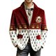 thumbnail image 1 of Abrigo Largo para Hombre Corduroy Impresión Vestido Ceremonial Botón Bolsillo Partido Blazer Chaqueta Casual Invierno Primavera Desgaste Formal, 1 of 4