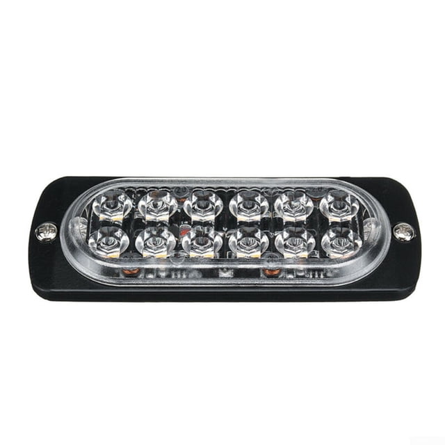 1 par de luces de advertencia de se?al de camión de coche de barra de luz ámbar 12LED 36W para tractores SUV LingWen 1327534355031