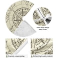 thumbnail image 5 of FMSHPON Retro Compass Xmas Christmas Tree Skirt Stand Mat for Holiday Party Decoration Indoor Outdoor 48 inches, 5 of 6
