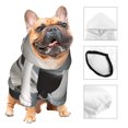 thumbnail image 3 of Fotbe Smiling Polar Bear Sudadera con Estampado para Perros Pequeños – Suéter con Capucha para Mascotas, Tela Suave de Forro Polar con Bolsillo-Small, 3 of 7