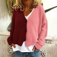 thumbnail image 2 of Levmjia Womens Lightweight Cardigan Sweater V Neck Long Sleeve Open Front Knit Fall Casual Loose Fit Button Down Thin Cover Up For Women Office Work Travel Plus Size, 2 of 4