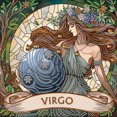 thumbnail image 1 of Kit Con Forma Especial Parcial 5D DIY Artística Virgo 30x30cm, 1 of 9