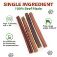 thumbnail image 3 of Bully Sticks for Dogs, 6 Inch, 10 Pieces Long-Lasting Beef Chews for Small, Medium & Large Breeds, Low Odor, 3 of 7