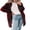 Red Dahlia, variant on Cardigan Sweaters for Women Cardigan Open Front Long Sleeve Color Block Knit Sweaters with Pockets S-2XL