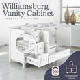 thumbnail image 4 of Alaterre Furniture 48in Wood Bathroom Vanity with Soft-Close Doors, White, 4 of 8