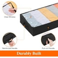 Lifewit Under Bed Storage Bag Organizer with Handle Thick Fabric Clear