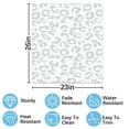 thumbnail image 2 of White Gray Leopard Cheetah Animal Print Dishwasher Magnet Cover Decorative Sticker for Home Cabinet Kitchen 23" x26", 2 of 5