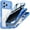 Sky Blue, variant on Magnetic Privacy for iPhone 17 Pro Max Case, Privacy Screen Protector, Military Grade Protection, Fit for MagSafe, Silicone Edge Double Sided Tempered Glass Shockproof Anti Peep Full Body Case