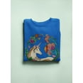 thumbnail image 3 of Rainbow Mane Unicorn Portrait Sweatshirt Women -Image by Shutterstock, Female Small, 3 of 4