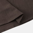 thumbnail image 5 of Men Casual Shirt Top in Solid Pattern for Everyday Wear Comfortable Loose Short Sleeve Button-Front Stand Collar Top for Men Versatile Standalone Style, 5 of 5