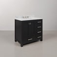 thumbnail image 2 of Water Creation Madison 36" Wood Single Bathroom Vanity in Espresso/Chrome, 2 of 7