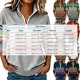 thumbnail image 3 of Trikvn Striped Quarter Zip Pullovers for Women Long Sleeve Sweatshirts Casual Stand Collar Half Zip Sweaters Colorful Stripe Print Tops Fall Winter Fashion Clothes, 3 of 6