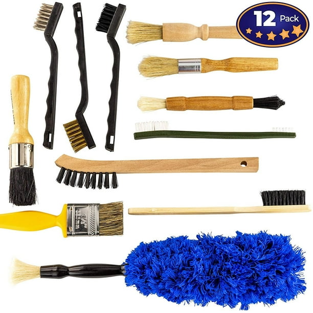 Prograde Auto Detailing Brush Kit 12 Pack. Ultra Value