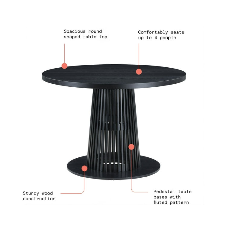 Beautiful By Drew Round Dining Table, Rich Black photo 4
