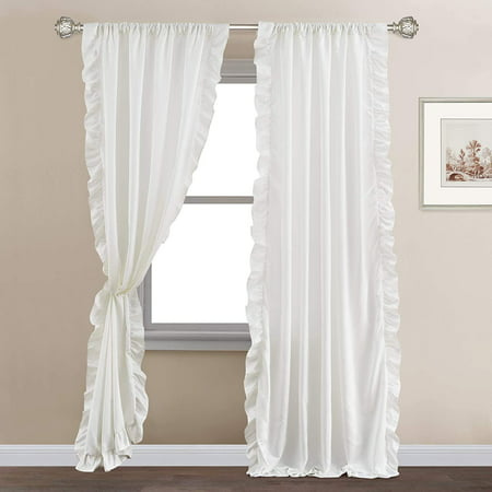 White Ruffle Curtains For Bedroom, How To Iron Faux Silk Curtains