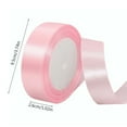 thumbnail image 3 of Btomtd 866.14"x1.02" Solid Color Polyester Ribbon for Outdoor Decor Gift Packaging and Baking Wrapping Versatile Decorative Ribbon for Wedding and Holiday Ornaments, Pink, 3 of 4