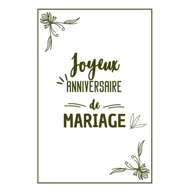 Joyeux Anniversaire De Mariage Calepin Carnet De Notes Original Et Pratique Une Idee Cadeau Pour L