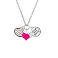 thumbnail image 2 of Delight Jewelry Keep Calm Grandma is Here - Hot Pink Heart Nurse Strong Zoe Necklace, 2 of 4