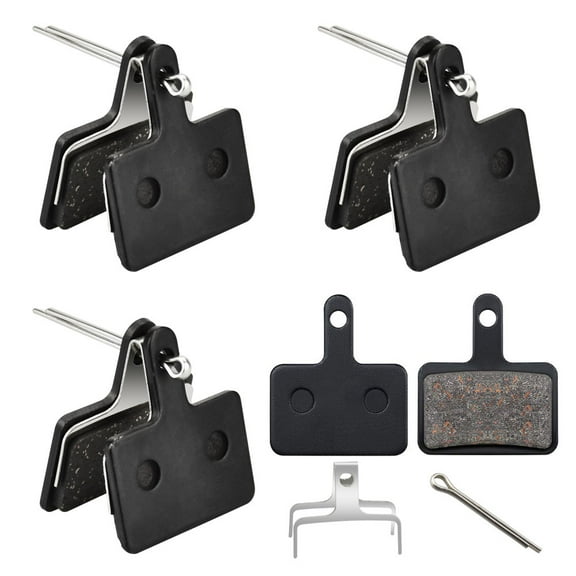 BUZIFU  Bike Brake Pads Compatible with TRP Tektro Shimano Deore Black,Copper Semi Metallic