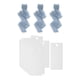 thumbnail image 1 of 50 tarjetas de nombre de mesa en blanco con 3 rollos de cinta, adorno multifuncional azul, 1 of 8