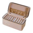 thumbnail image 1 of Caja de almacenamiento para pulseras, expositor de joyas, portátil, para viajes Café ligero, 1 of 9