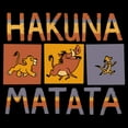 thumbnail image 2 of Boy's Lion King Hakuna Matata Boxes Pull Over Hoodie Black X Large, 2 of 4