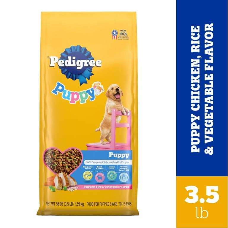 Pedigree Dry Puppy Food Chicken Vegetable Flavor Lb Bag with