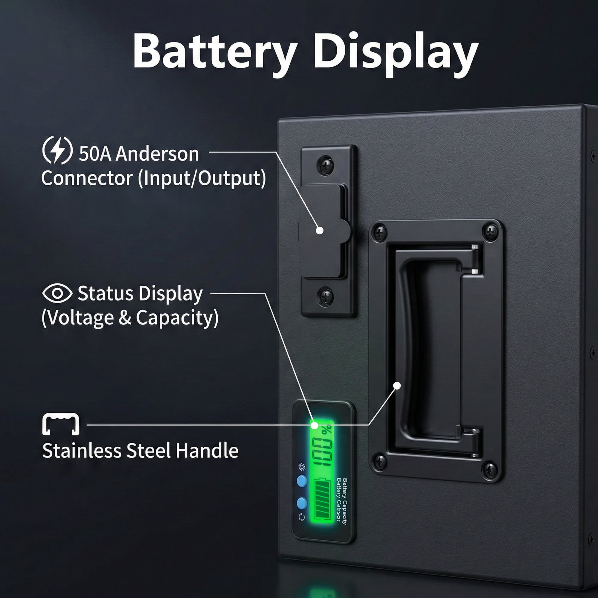 HTLINONYT 72V 40Ah LiFePO4 Electric Bike Battery, Built-in BMS, Replacement Battery for 250W-1500W Ebike & Scooter Motors