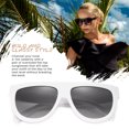 thumbnail image 3 of Oversized Flat Top Women's Fashion Sunglasses Trendy Big Square Designer Retro Sun Glasses, 3 of 5