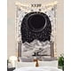 thumbnail image 3 of Tapiz de pared de luna negra Patrón de tarot La luna La estrella El sol Colgante de pared Edad Media Europa Adivinación Blanco y negro Gran formato, 3 of 5