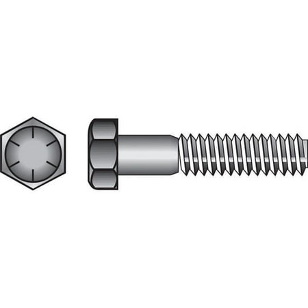 

0.375 in. dia. x 1.5 in. Heat Treated Steel Hex Head Cap Screw - Pack of 100