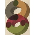 thumbnail image 1 of Ahgly Company Machine Washable Indoor Rectangle Transitional Fall Leaf Brown Green Area Rugs, 8' x 10', 1 of 7