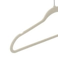 thumbnail image 5 of (2 pack) Better Homes & Gardens Non-Slip Velvet Clothes Hangers, 100 Pack, Beige, Space Saving, 5 of 6