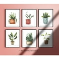 thumbnail image 5 of Plant Prints Wall Art Poster Boho Decor for Living Room, 11x14 Unframed Poster Canvas Prints Set of 6 Posters Aesthetic Green Decor, 5 of 7