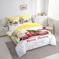 thumbnail image 3 of Homewish Merry Christmas 7-Piece Twin Bedding Sets,Green Xmas Tree Bedding Comforter Set,Red Farmhouse Truck Sheet Sets For Gitls Kids,Microfiber Bedroom Decor Reversible, 3 of 8