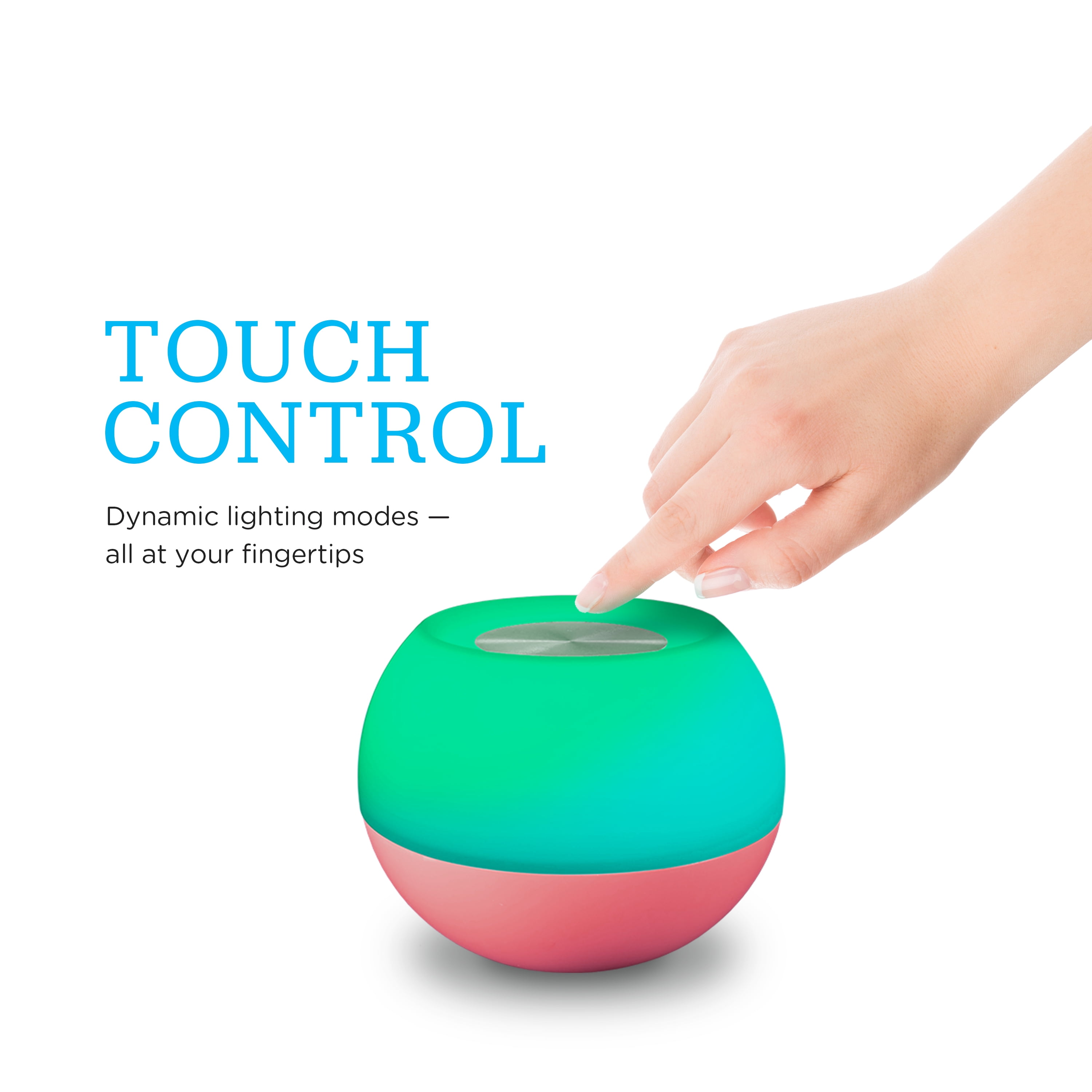 Enbrighten® Capacitive Touch Dimmable LED Tabletop Lamp, Coral - 49533