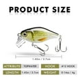 thumbnail image 6 of TRUSCEND Easy Catch Squarebill Crankbaits, Lifelike Fishing Lures for Bass Trout Crappie Bluegill Panfish, Artificial Hard Bait for Freshwater Swimmax Creek Crank Baits, Fishing Gifts for Family Fish, 6 of 9
