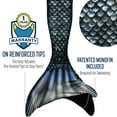 thumbnail image 6 of Fin Fun Mermaidens - Mermaid Swimming Tails with Monofin for Teens, Teen 14 Size, Barracuda Black, 2 Pcs, 6 of 11