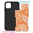 thumbnail image 2 of DistinctInk Custom SKIN / DECAL compatible with OtterBox Commuter for iPhone 11 Pro MAX (6.5" Screen) - Orange White Paisley, 2 of 5